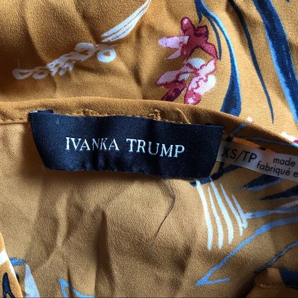 {Ivanka Trump} Floral Bell Sleeve Blouse - Picture 5 of 7